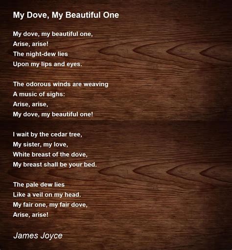 Lyrics.lol :: Dove Song by James Joyce