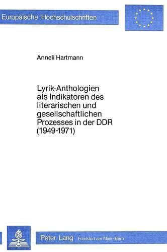 Lyrik anthologien als indikatoren des literarischen und gesellschaftlichen prozesses in der ddr (1949 1971). - Manuali di stima delle collisioni mitchell.