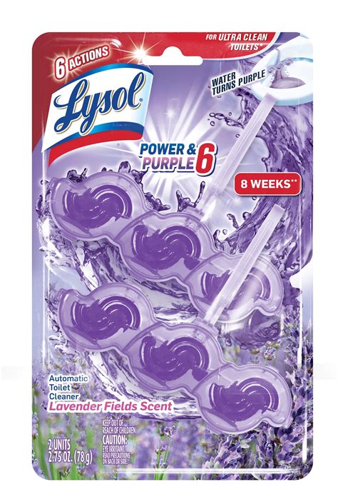 Lysol Auto Toilet Bowl Cleaner Power & Blue 6 Blue Water