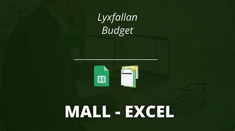Lyxfällan budget excel