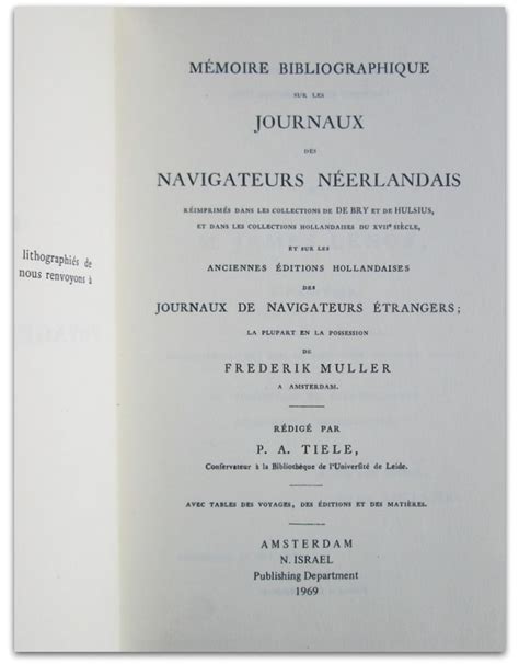 Mémoire bibliographique sur les journaux des navigateurs néerlandais. - Guía manual del experto en pene.