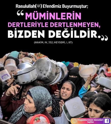 Müslümanın derdiyle dertlenmeyen, bizden değildir.