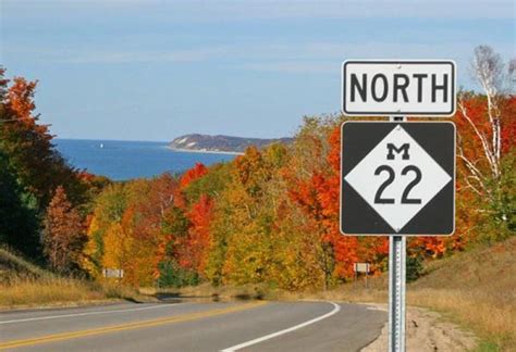  The scenic highway M-22 is designated a