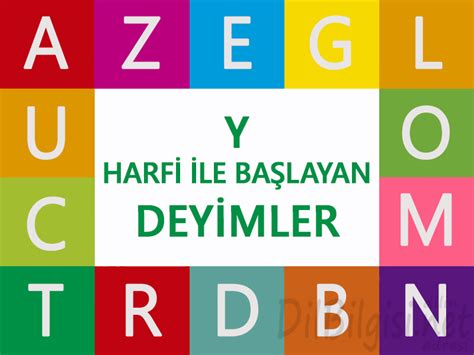 M Harfi ile Başlayan Deyimler .