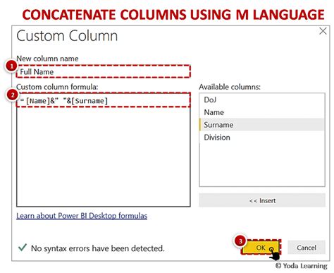 M Language Marge Column Data in POWER QUERY TextCombine …