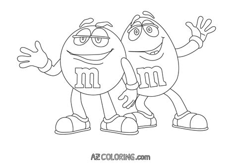 M M Coloring Page