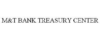 M and t bank treasury center. Click "Log In >" Click the "COMMERCIAL"tab option Enter your Treasury Center User ID If you have any questions or require additional information please contact M&T Bank's Treasury Management Service Team at 1-800-724-2240, Monday through Friday, 8am-6pm ET. 