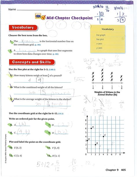 M.I.A. Go Math! Chapter 9 MidChapter Checkpoint
