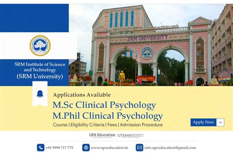 M.Sc. Clinical Psychology and Psychotherapy School of Social …