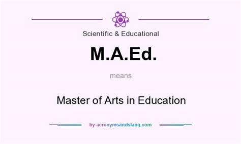 M.a.ed meaning. Graduates of an MS degree program with a focus on counseling will generally move on to complete the clinical hours necessary to earn their license. Most MS graduates in counseling will look for positions in areas of their specialization. Graduates with an MA in counseling will generally not pursue licensing. 