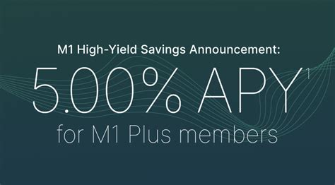 M1 savings account. Mar 8, 2023 · Stated APY (annual percentage yield) for M1 Savings accounts is subject to change prior to product launch due to changing federal funds rate. M1 is not a bank. M1 Spend is a wholly-owned operating subsidiary of M1 Holdings Inc. M1 Savings Accounts are furnished by B2 Bank, NA, Member FDIC. 