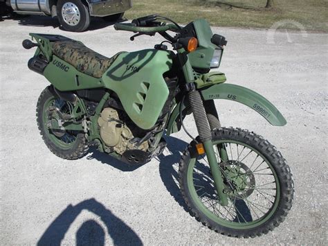 The frame is from a 2003 Kawasaki KLR 650 but was rebuilt by HDT in 2009. . M1030m1