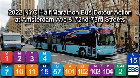 M1 (MTA Bus) The first stop of the M1 bus route is Malcolm X Blvd/W 146 St and the last stop is E 8 St/Lafayette St. M1 (East Village 8 St Via 5 Av) is operational during weekdays. Additional information: M1 has 60 stops and the total trip duration for this route is approximately 90 minutes.. 