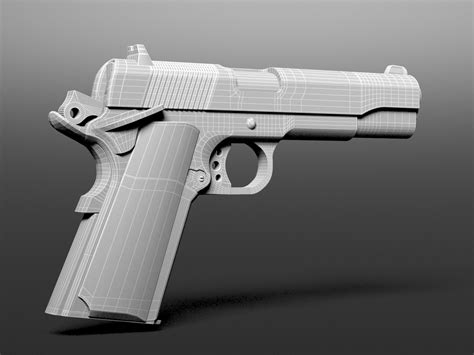 M1911 free 3D Model MAX