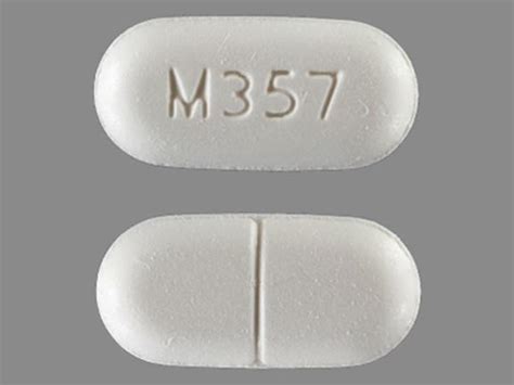 M357 white oval. M357 Color White Shape Oval View details. 1 / 6. V 36 01. Previous Next. Acetaminophen and Hydrocodone Bitartrate Strength 325 mg / 10 mg Imprint V 36 01 Color Yellow 