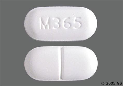 What Are M365 White Oval Pills? White oval pills with "M365" stamped on one side and a division line on the other are a generic prescription medication also known as hydrocodone bitartrate pills. Hydrocodone bitartrates are a narcotic analgesic that contains hydrocodone and acetaminophen, similar to name brands such as Norco and Vicodin.. 