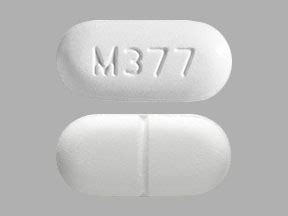 The M367 white oval pill contains Acetaminop