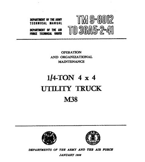 M38 1 4 ton 4x4 utility truck maintenance manual. - Canon ir 2270 manual code list.