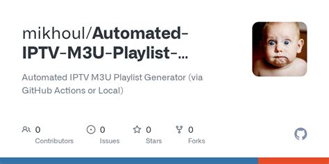 M3u iptv playlist generator. A self-contained Python 3 application and GitHub Acti...