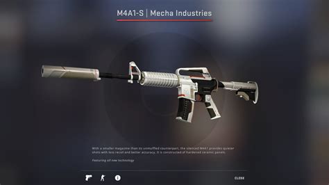 M4A1-S | Icarus Fell. Restricted. 1. 2. The M4A1 automatic assault rifle is used in CS2 by Counter-Terrorists. The advantages of the weapon include its lightness, high accuracy, and acceptable recoil. An additional plus is that you can buy M4A1 CS2 skins by choosing a piece from a wide assortment. For this purpose, browse through the collection .... 