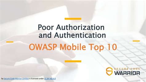 M5: Poor Authorization and Authentication OWASP Foundation