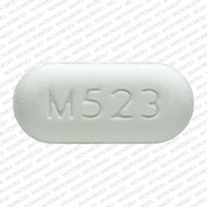 Generic acetaminophen/oxycodone tablets have M523 imprinted on one