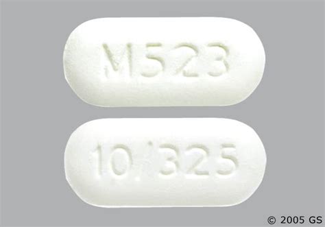 View details. 1 / 3. 10/325 M523. Acetaminophen and Oxycodone Hydrochloride. Strength. 325 mg / 10 mg. Imprint. 10/325 M523. Color.. 