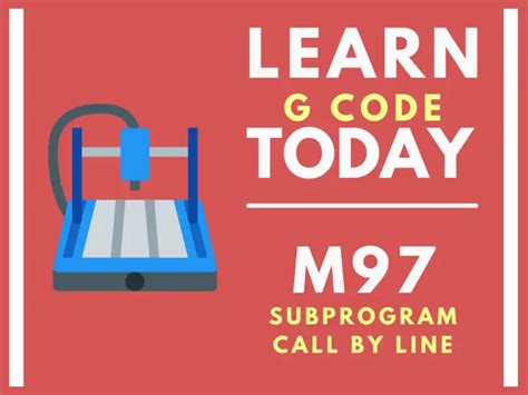 M997 gcode.  "M97 is the M-code Used to call a Subprogram with the ...
