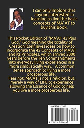 Read Maat 42 Plus God Common Sense Approach Ideas To Living A Prosperous Life In Truth Justice Order Balance And Love By Latonya Page Balkcom
