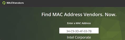 MAC Address Vendor Lookup | MAC Address Lookup - wintechmobiles.com