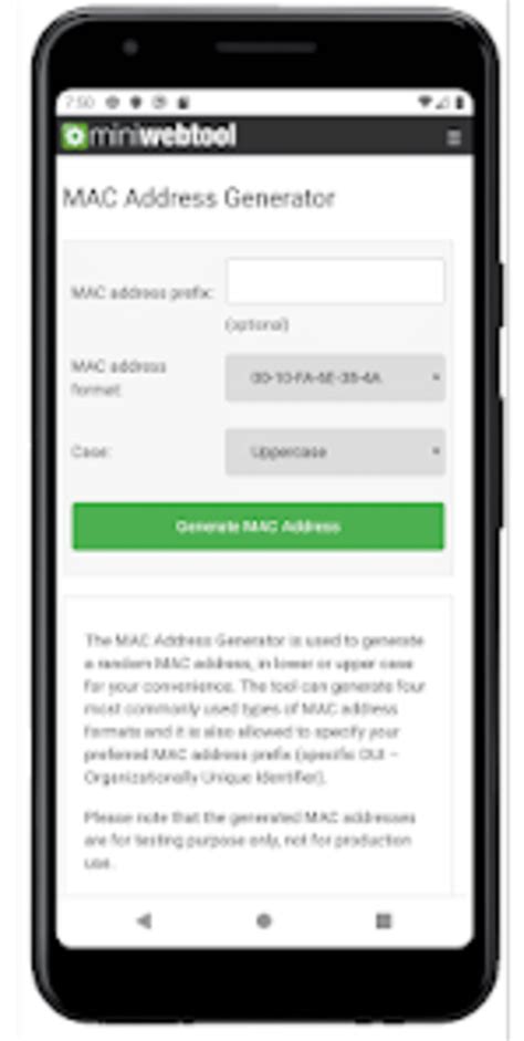 MAC Address Generator para Android Descargar
