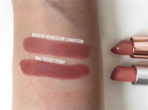 MAC vs. Avon Mac velvet teddy, Velvet teddy, Lipstick dupes