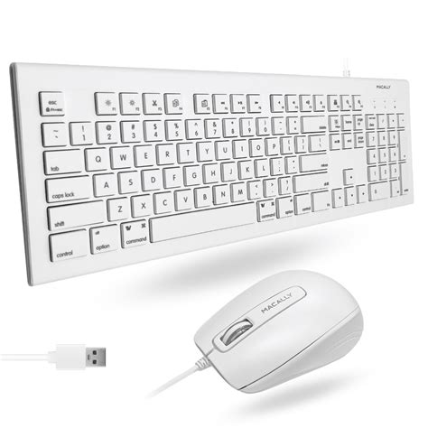 MACALLY 104 KEY USB Wired Keyboard with Apple Shortcut Keys …