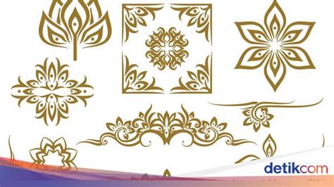 Macam-macam motif hias dekoratif, dilengkapi contohnya - muktibox.com