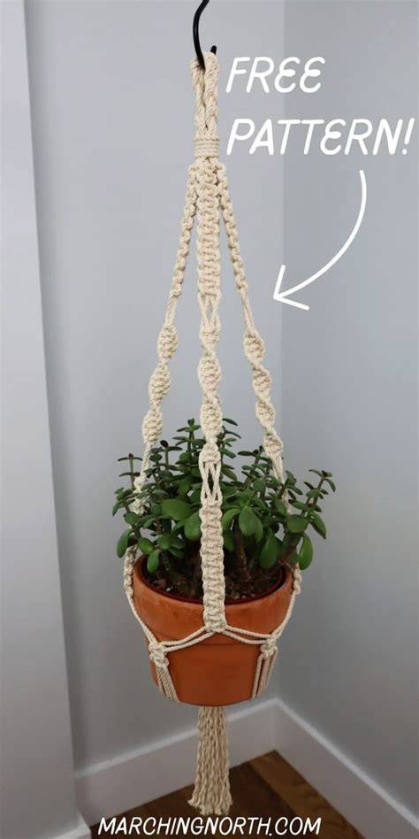 Macrame Plant Hanger Pattern PDF, Easy Spiral Macrame Tutorial - raincitystudios.com