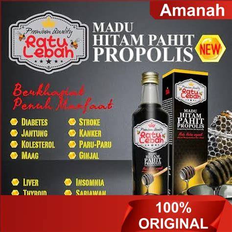 Madu Hitam Pahit Ratu Lebah Plus Propolis - Shop - raincitystudios.com