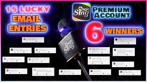 MAGIC SING PREMIUM ACCOUNT GIVEAWAY WINNERS (spin the …