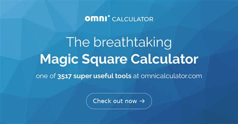Magic Square Calculator - wintechmobiles.com