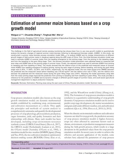 Maize biomass estimation by integrating spectral, structural, and ... - raincitystudios.com