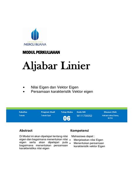 Makalah Aljabar Linier: Nilai Eigen & Vektor Eigen (MAT … - wintechmobiles.com