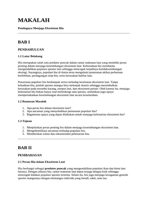 Makalah Ikan Hiu Putih - Free Download PDF - raincitystudios.com