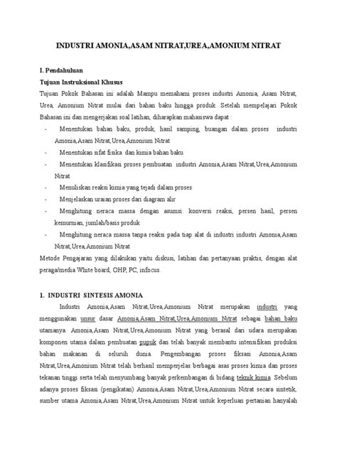 Makalah Industri Nitrogen | PDF - Scribd - wintechmobiles.com