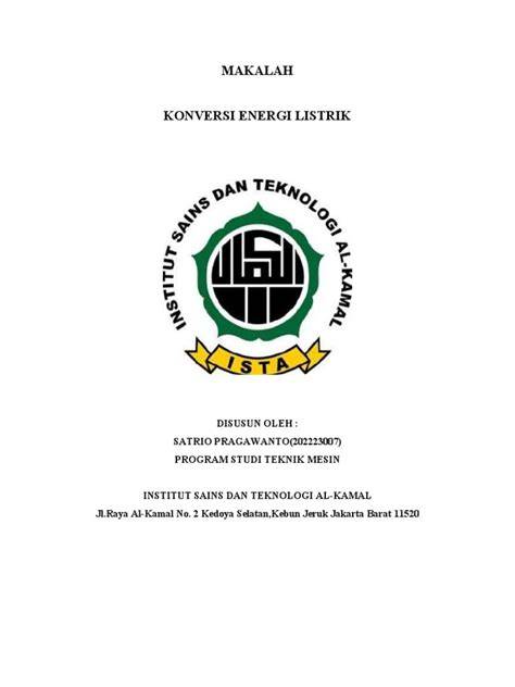 MAKALAH KONVERSI ENERGI " ENERGI TENAGA … - raincitystudios.com