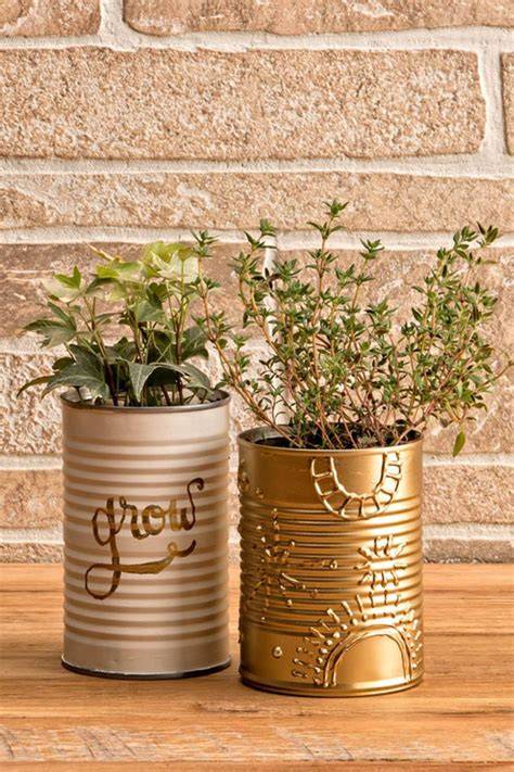 Make Your Own Can Planters - Good to Be Home - raincitystudios.com