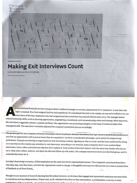 Making Exit Interviews Count - Harvard Business Review - coolestguyplanet.net