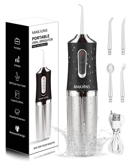 MAKJUNS Water Flosser Cordless Teeth Cleaner with 3 Modes 4 …