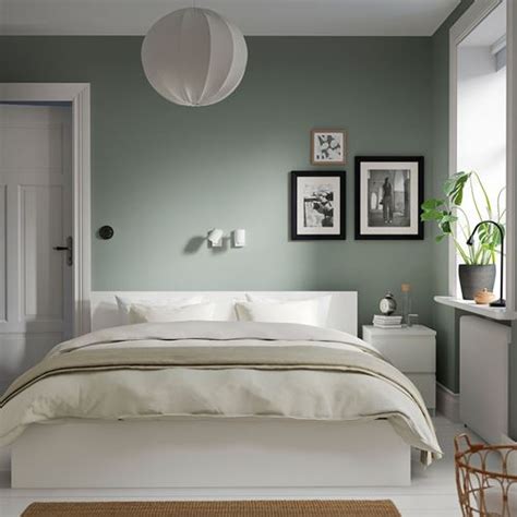 MALM beyaz 140x200 cm yatak odası takımı 59488273 IKEA.
