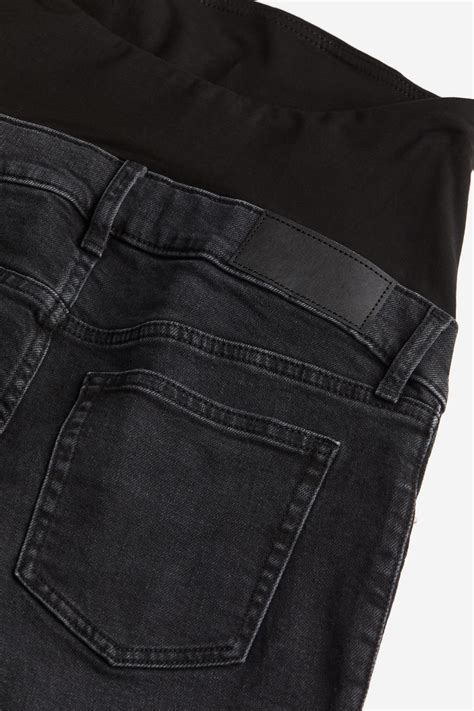 MAMA Denim Shorts - Black/washed - Ladies H&M US