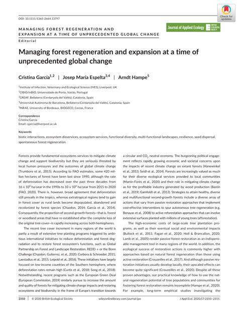 Managing forest regeneration and expansion at a time … - raincitystudios.com