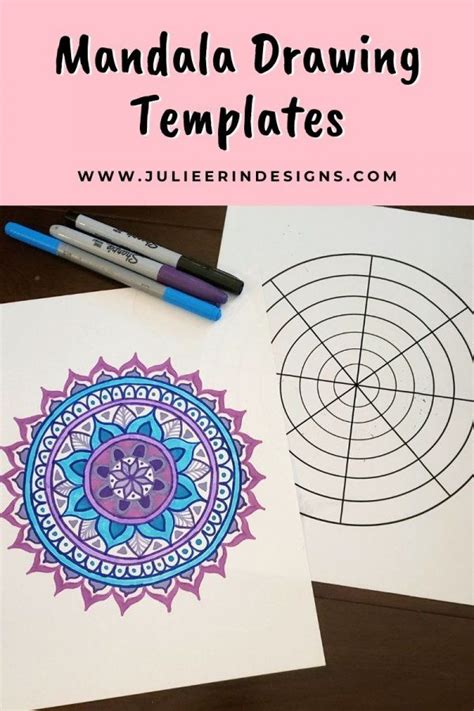 Mandala Drawing Templates – Free Printable - Julie … - raincitystudios.com
